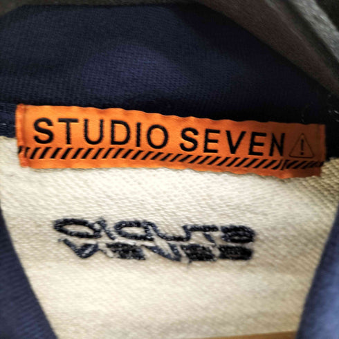 スタジオセブン STUDIO SEVEN バイカラー ハイネック スウェット シャツ メンズ import:M