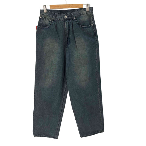 モノマート MONO-MART Y2K ヴィンテージライクオーバーダイワイドデニムパンツ メンズ JPN:L