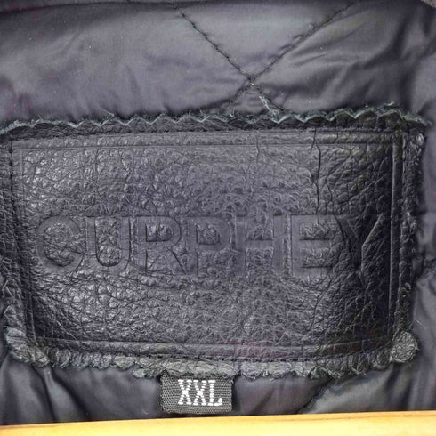 curphey leather 本革 袖レザー スタジャン メンズ XXL