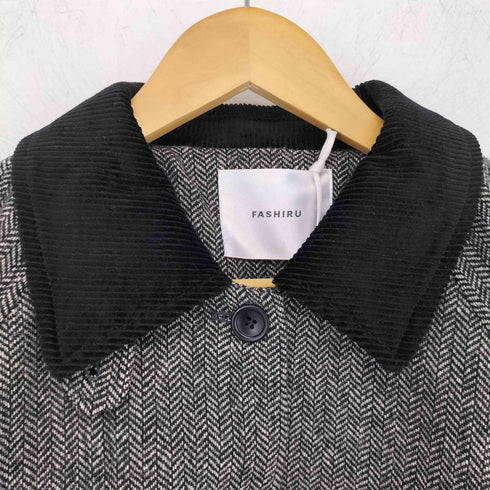 FASHIRU CD collar ツイードコート レディース