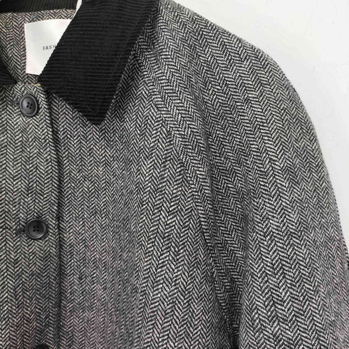 FASHIRU CD collar ツイードコート レディース