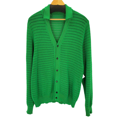 ロベルトコリーナ ROBERTO COLLINA イタリア製 Vネックポロカーディガン メンズ 48