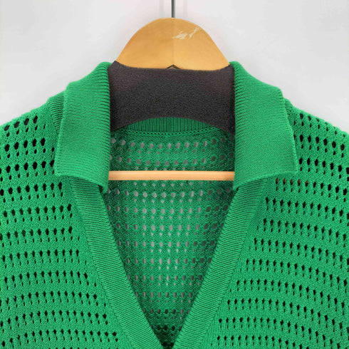 ロベルトコリーナ ROBERTO COLLINA イタリア製 Vネックポロカーディガン メンズ 48