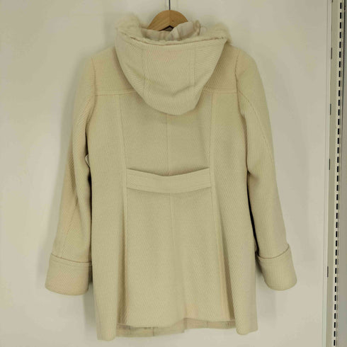 バーバリーブルーレーベル BURBERRY BLUE LABEL ラビットファー ダッフル コート レディース EUR:40