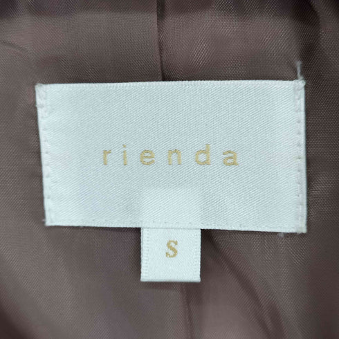 リエンダ rienda パール調ボタンツイードダブルテーラードジャケット レディース JPN:S