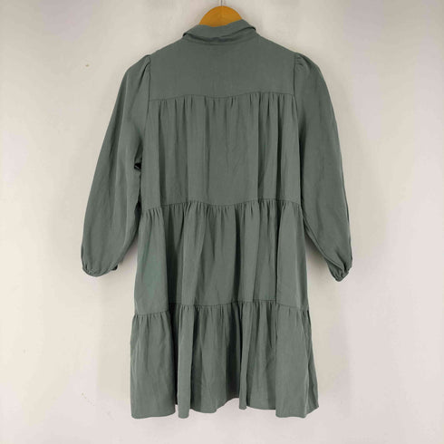 ザラ ZARA ティアードシャツチュニックワンピース レディース import:S