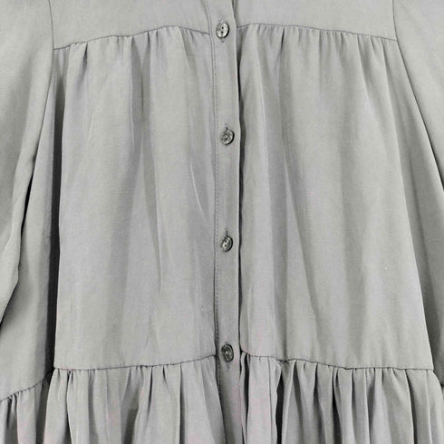 ザラ ZARA ティアードシャツチュニックワンピース レディース import:S