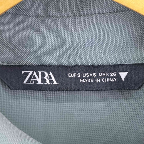 ザラ ZARA ティアードシャツチュニックワンピース レディース import:S
