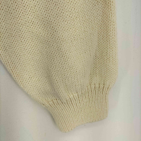 ザラ ZARA 花柄刺繍刺し子ニットカーディガン レディース import:S