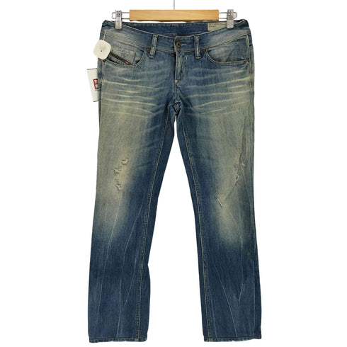 ディーゼル DIESEL Lowky REGULAR-STRAIGHT LOW WAIST ダメージ加工デニム メンズ W27 L32