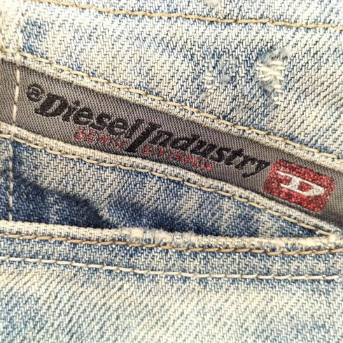 ディーゼル DIESEL Lowky REGULAR-STRAIGHT LOW WAIST ダメージ加工デニム メンズ W27 L32