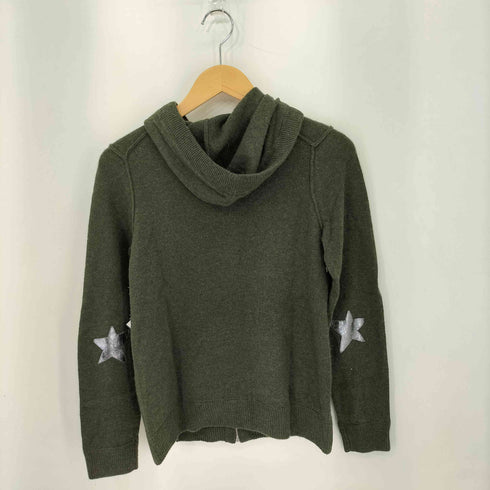 zodig&voltaire CASSY C PATCH cashmere カシミヤ100 スターエルボーパッチ ジップアップ パーカー レディース XS