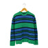 アクネストゥディオズ ACNE STUDIOS FACE フェイスパッチ ボーダー柄 ウールニット クルーネック セーター メンズ XXS