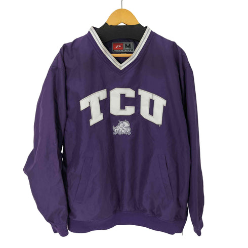 PRO PLAYER TCU カレッジロゴ ナイロンプルオーバー メンズ import:M