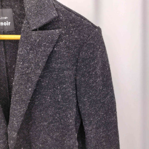 ヨウジヤマモトプリュスノアール YOHJI YAMAMOTO+NOIR La vie en noir ピークドラペル 3B ウールフェルトジャケット レディース 1
