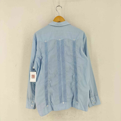 70-80s メキシコ製 衿芯 キューバシャツ メンズ 42