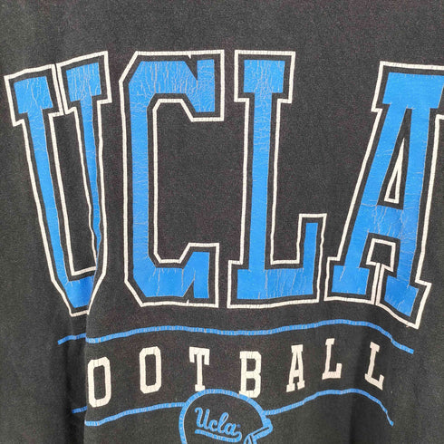 ユーシーエルエー UCLA USA製 GOKD STANDARD フットボールプリント Tシャツ メンズ XXL