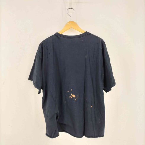 ファイヤースカル プリント Tシャツ メンズ