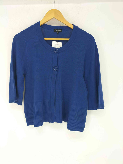 インディヴィ INDIVI ハイネックインナー付きカーディガン レディース JPN:38
