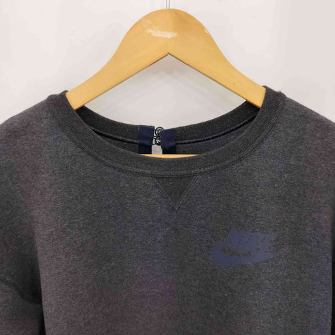 サカイ Sacai Tech Fleece レースドッキング クルーネック スウェット トレーナー レディース S