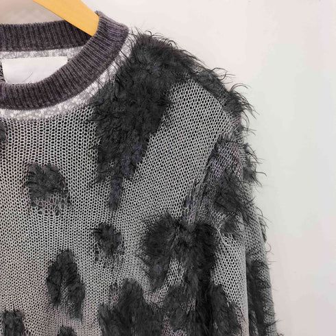 マメクロゴウチ Mame Kurogouchi The Second Diary期 Lame Jacquard Knit ラメジャガード シャギー クルーネック ニット セーター レディース 2