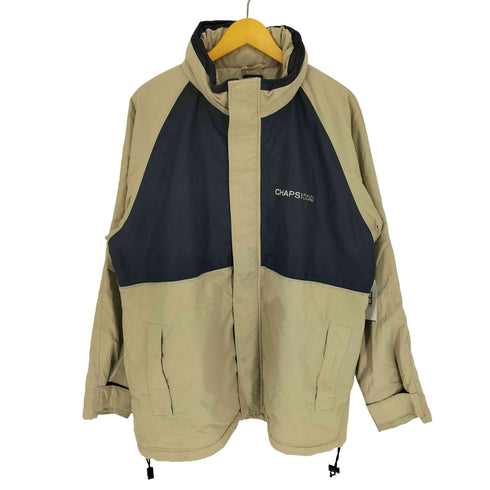チャップスラルフローレン CHAPS RALPH LAUREN 90S ロゴ刺繍 パッカブルフード パテッド ジャケット マウンテン パーカー 裾ドローコード メンズ import:L