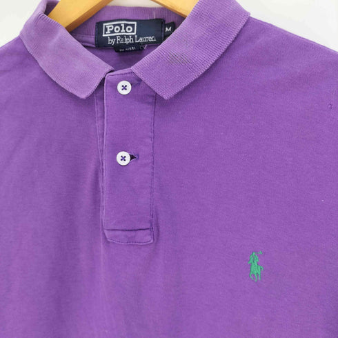 ポロバイラルフローレン Polo by RALPH LAUREN 90S USA製 ポニー刺繍 コットン ポロシャツ メンズ import:M