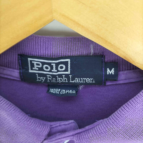 ポロバイラルフローレン Polo by RALPH LAUREN 90S USA製 ポニー刺繍 コットン ポロシャツ メンズ import:M