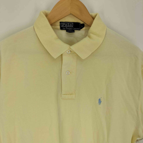 ポロバイラルフローレン Polo by RALPH LAUREN 90S USA製 ポニー刺繍 コットン ポロシャツ メンズ import:L
