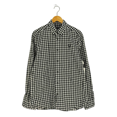 フレッドペリー FRED PERRY TWO COLOUR GINGHAM SHIRT メンズ import:M