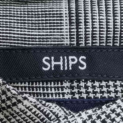シップス SHIPS SC: SAFILIN リネン バンドカラー シャツ メンズ JPN:S