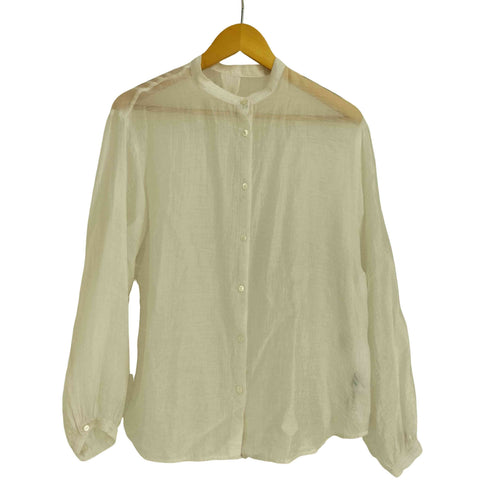 スローブイエナ SLOBE IENA 23SS バンドカラーシアーシャツ レディース