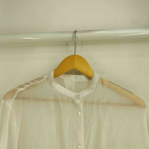 スローブイエナ SLOBE IENA 23SS バンドカラーシアーシャツ レディース
