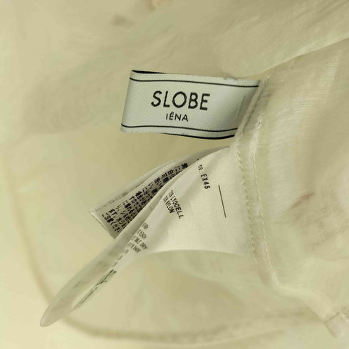 スローブイエナ SLOBE IENA 23SS バンドカラーシアーシャツ レディース