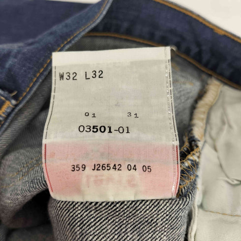 リーバイス Levis 00S 501 ボタン裏刻印359 紙パッチ 5ポケット ボタンフライ ストレート デニム パンツ 05年製 メンズ W32L32