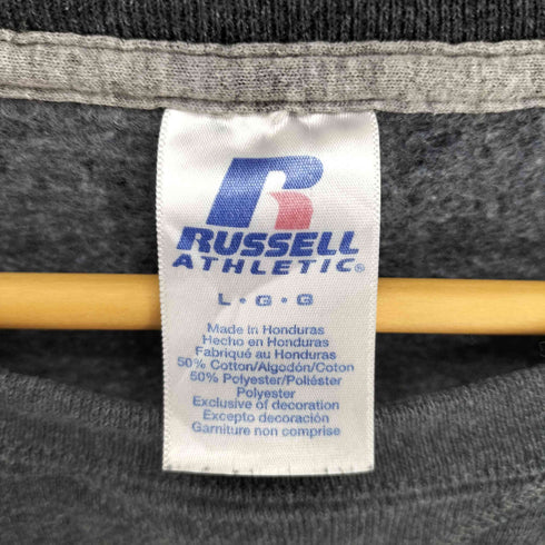ラッセルアスレチック RUSSELL ATHLETIC 90S カレッジロゴ ドットロゴ 前Vガゼット スウェット メンズ import:L