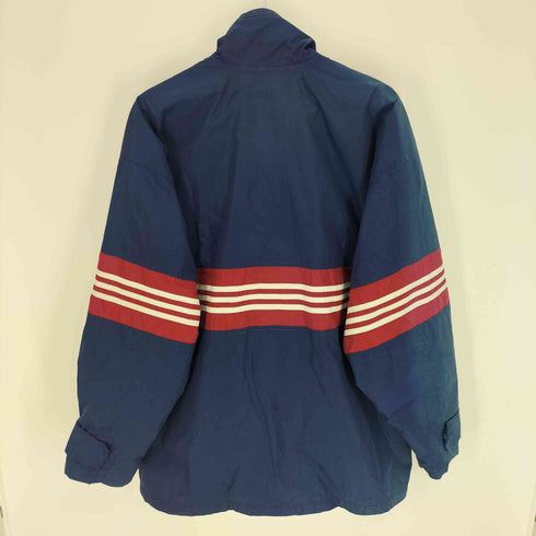 アディダス adidas 90S パフォーマンスロゴ ロゴパッチ 3ライン スタンドネック ナイロン ジャケット メンズ import:L