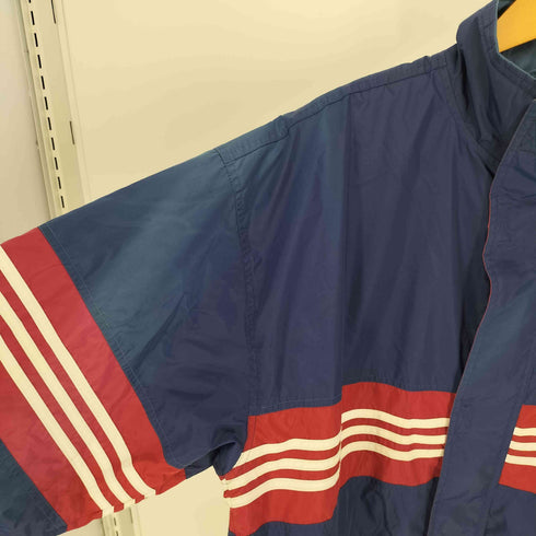 アディダス adidas 90S パフォーマンスロゴ ロゴパッチ 3ライン スタンドネック ナイロン ジャケット メンズ import:L