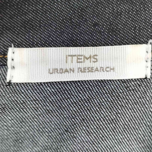 アイテムズ アーバンリサーチ ITEMS URBAN RESEARCH デニムシャツバンドカラー ワンピース レディース FREE