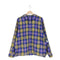 ビームス BEAMS 25AW ワイドフィット リフレクター チェック フードシャツ メンズ M