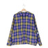 ビームス BEAMS 25AW ワイドフィット リフレクター チェック フードシャツ メンズ M