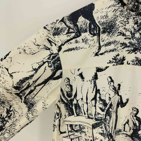 NHOJ JOHN French Scenic Printed Dress フレンチ プリント ドレス ワンピース レディース import:S