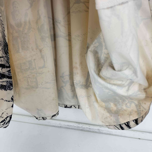 NHOJ JOHN French Scenic Printed Dress フレンチ プリント ドレス ワンピース レディース import:S