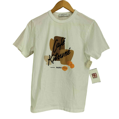 メゾンキツネ MAISON KITSUNE COFFEE COMPOSITION CLASSIC TEE-SHIRT レディース XXS