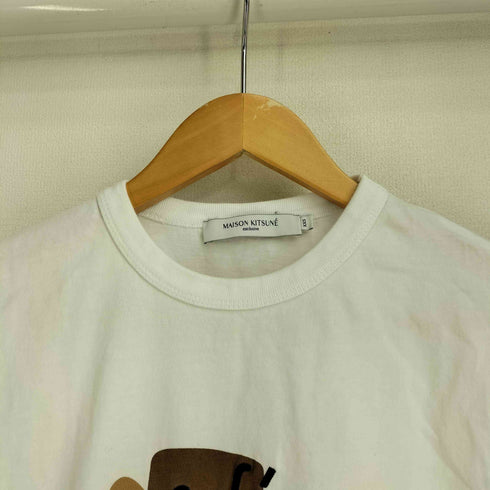 メゾンキツネ MAISON KITSUNE COFFEE COMPOSITION CLASSIC TEE-SHIRT レディース XXS