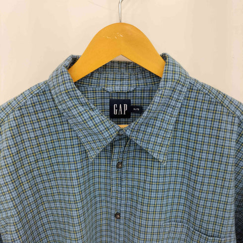ギャップ Gap 00s OLD チェック柄 レギュラーカラー長袖シャツ メンズ XL