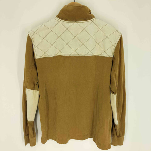 ティンバーランド Timberland ロゴ刺繍 キルティング 切替 L/S ポロシャツ メンズ import:XS