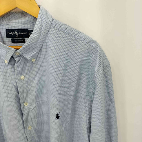 ポロバイラルフローレン Polo by RALPH LAUREN BIG SIZE ワンポイントポニー刺繍 BD長袖シャツ メンズ 2X BIG