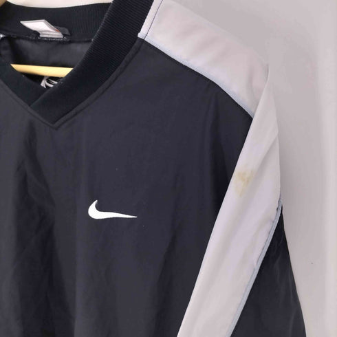 ナイキ NIKE 00S グレータグ スウッシュ刺繍 ナイロン プルオーバー メンズ import:XL