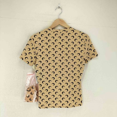 マリーンセル MARINE SERRE RECYCLED MOON JERSEY SS SHORT SLEEVES TOP レディース S